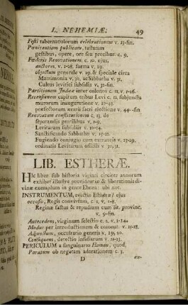 Lib. Estherae.