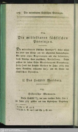 Die mittelbaren sächsischen Provinzen