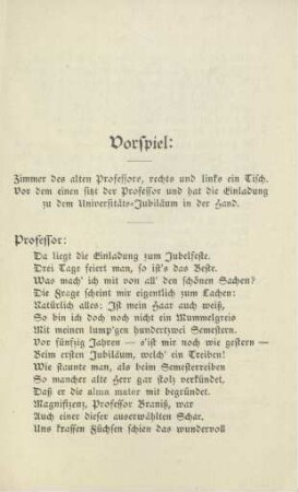 Vorspiel