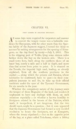 Chapter VI. First lessons in Japanese diplomacy