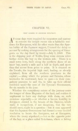 Chapter VI. First lessons in Japanese diplomacy