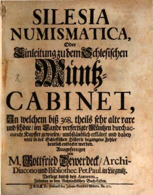 Silesia numismatica