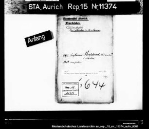 Der Auktionator Georg Christian Radeland in Norden
