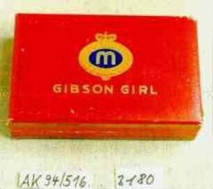 Pappschachtel für 10 Stück Zigaretten "MANOLI GIBSON GIRL"
