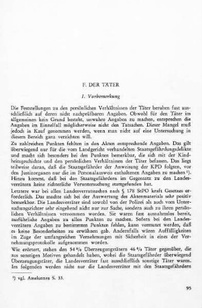 F. Der Täter