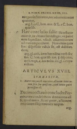 Articulus XVIII. - XXXI.