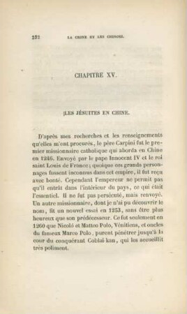 Chapitre XV. Les jésuites en Chine