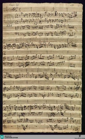Concertos - Mus. Hs. 334 : cl, vl (2), vla, b; D; BrinzingMWV 6.38