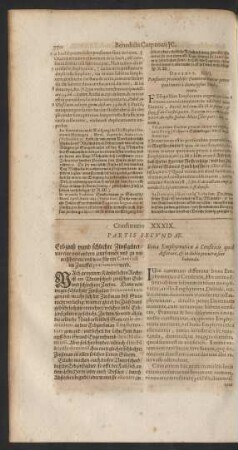 Constitutio XXXIX.