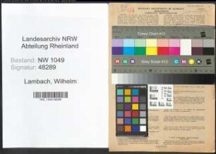 Entnazifizierung Wilhelm Lambach , geb. 21.07.1903 (Ingenieur)