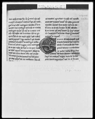 Expositio psalmorum Aurelii Augustini — Initiale E(xaudi), Folio 12recto