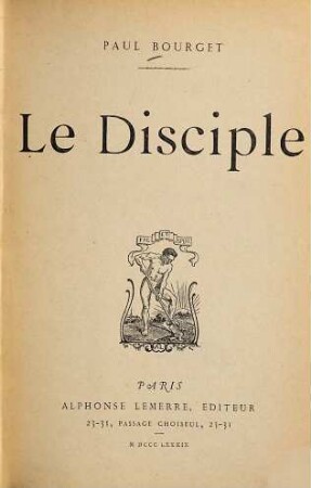 Le disciple