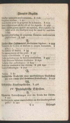 IV. Philosophische Schriften