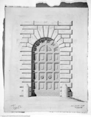 Beitrag im 3. Jahr des Stipendiums: Aufnahme des Palazzo Spada, Aufriss des Portals