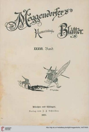 37: Meggendorfers humoristische Blätter: Zeitschr. für Humor u. Kunst