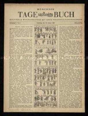 Münchner Tagebuch. 3. Jahrgang 1948