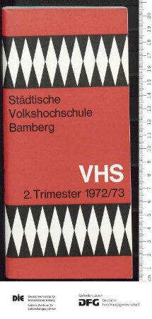 Programm 2. Trimester 1972/1973