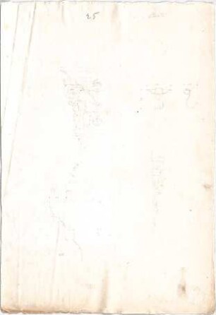 Voit, Johann Michael; Mappe mit Berechnungen und verschiedenen Skizzen - Kapitelle (Teilansichten, Details)
