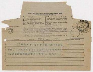 Telegramm an Erich Salomon