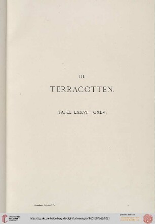 Tafeln mit Text LXXVI - CXLV
