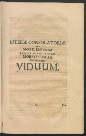 Literae Consolatoriae