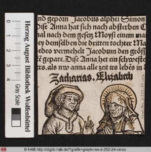 Zacharias. Elizabeth.