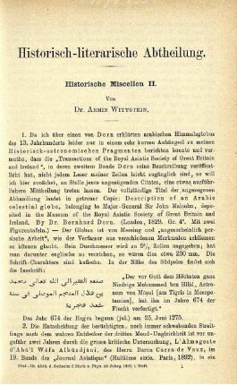 Historische Miscellen II.