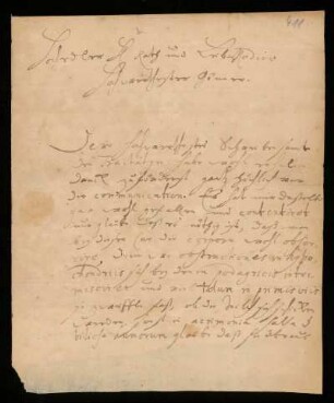 Brief von Friedrich Hoffmann an Johann Dolaeus