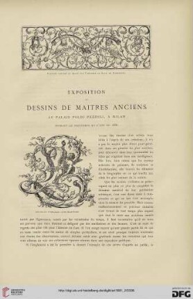 7: Exposition de dessins de maitres anciens au Palais Poldi Pezzoli, a Milan