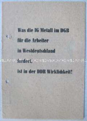 Propagandaschrift zum Arbeitsgesetzbuch der DDR