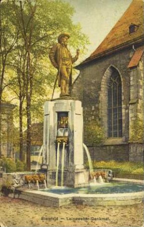 Bielefeld - Leineweber-Denkmal.