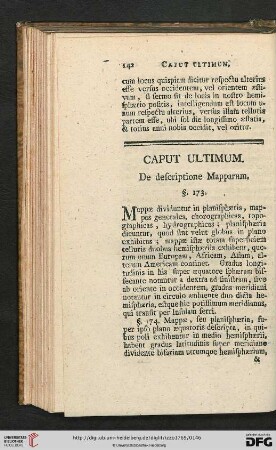 Caput ultimum: De descriptione Mapparum