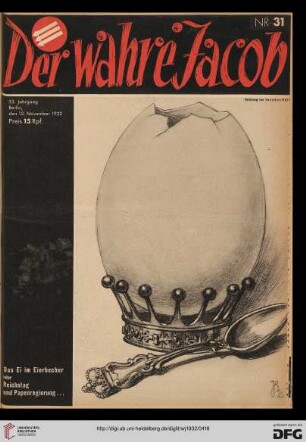 Nr. 31 (12. November 1932)