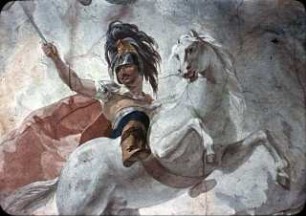 Allegorie des Krieges und Darstellung der österreichischen Militärmacht während des 7-jährigen Krieges
