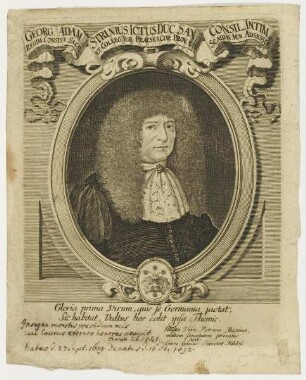Bildnis des Georg Adam Struvius