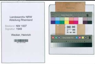 Entnazifizierung Heinrich Wecker , geb. 18.03.1902 (Kohlenhaendler)