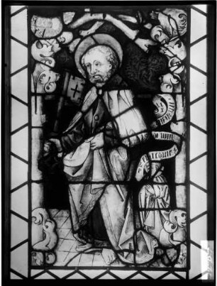 Kloster Lichtental Fürstenkapelle Südfenster (15. Jahrhundert) Petrus