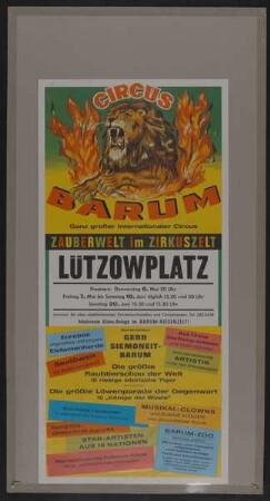 Circus Barum, Berlin, ohne Jahr
