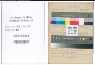 Entnazifizierung Rudolf Zicke , geb. 28.09.1921 (Verwaltungsangestellter)