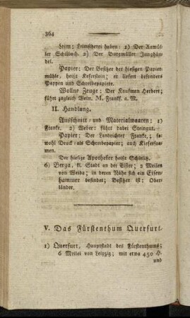 V. Das Fürstenthum Querfurt.