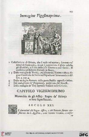 Capitolo vigesimoprimo: Monarchia de gli Assirj: Regno de’Sicionj: e loro superstizioni