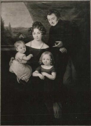 Bildnis der Familie Karl Friedrich August Krebß, später Dathe Freiherr von Burgk