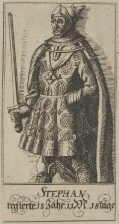 Bildnis von Stephan, König von England