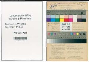 Entnazifizierung Karl Herber , geb. 01.03.1891 (Steiger)