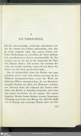 X. Ein Todesurteil