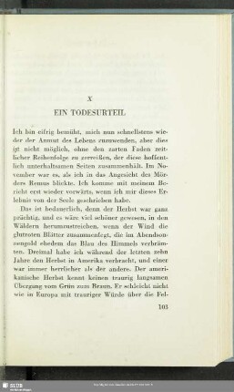 X. Ein Todesurteil