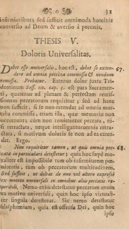 Thesis V. Doloris universalitas.