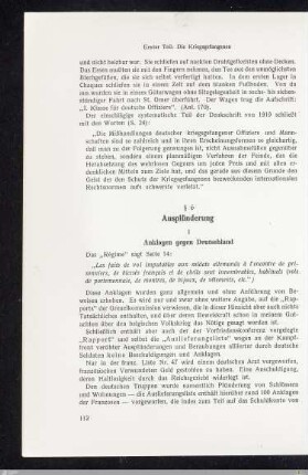 § 6 - Ausplünderung