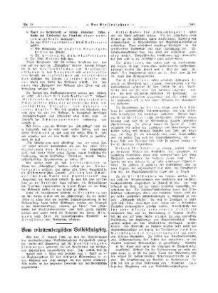 Vom württembergischen Volksschulgesetz