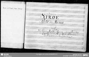 Siroe re di Persia. Excerpts - Mus.2477-F-17 : vl 1; G
